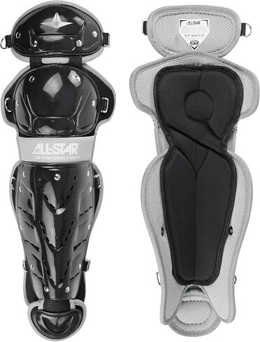 All-Star Top Star Series Leg Guards - Graphite, 12.5", Ages 7-9 - Baseball Accessories, Baseball Equipment Kit in Kuwait