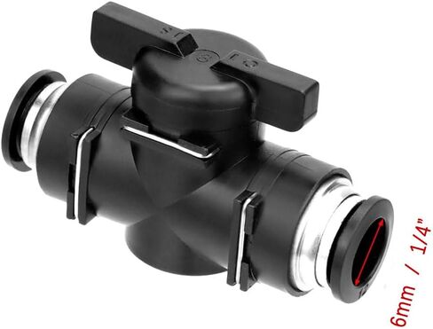 Pneumatic Ball Valve Push to Connect Fittings Ball Valve Air Flow PVC Control Valve Air Fittings Straight Quick Connect Union Air Quick Connect Air Hose Fittings 1/2inch OD 6-Pack in Kuwait