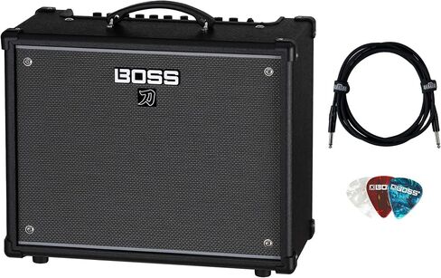 Boss Katana-50 Gen 3 50-Watt 1x12-Inch Guitar Combo Amplifier Bundle with Instrument Cable and Picks in Kuwait