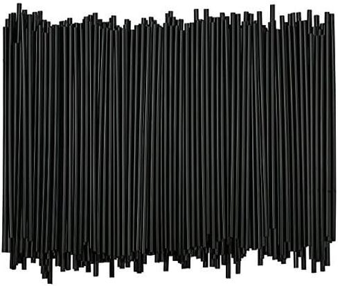 Disposable Plastic Coffee Stirrer Straw - 5 Inch Sip Stir Stick (Black, 1,000 count) in Saudi Arabia