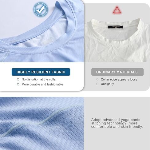 تي شيرت رجالي خفيف الوزن بأكمام قصيرة من EZRUN، سريع الجفاف، للتمرين والجري، قمصان سباحة رياضية، واقي من الطفح الجلدي in Kuwait