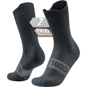 BRISIRA Coolmax Bamboo Compression Running Socks 3 Pairs Crew Athletic Odor Control Hiking Cushion Seamless Tab Anti Blister in Saudi Arabia