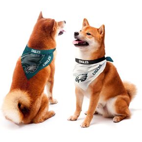 مجموعة Littlearth Buffalo Bills Home and Away Pet Bandana مع ربطات عنق، مقاس كبير