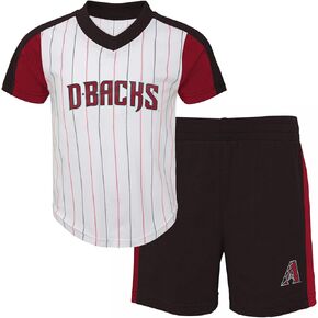 Outerstuff MLB Toddler 2-4 The Line Up Official 2 Piece Short Sleeve T-Shirt & Shorts Set (San Diego Padres, 2T)
