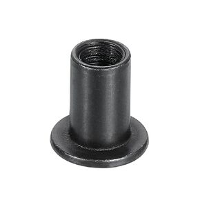 Uxcell M8 T-Nuts، 20 قطعة من الفولاذ الكربوني بمقبس سداسي الرأس إدراج صامولة برغي كم صامولة للأثاث بارتفاع 10 مم، أسود