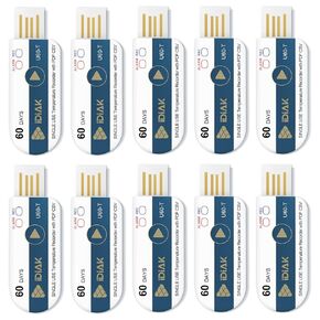 U10T 1 حزمة USB مسجل بيانات درجة الحرارة استخدام واحد مسجل درجة الحرارة مع PDF وExcel تسجيل ميزان الحرارة 14400 نقطة دقة عالية 10 أيام سلسلة التبريد النقل علامة جديدة