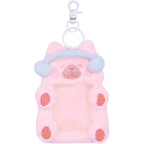 حامل بطاقات الصور الفخمة على شكل سلسلة مفاتيح للنساء والفتيات، غطاء حماية للزينة المعلقة لبطاقات هوية الحافلة، الوحوش الصغيرة in Kuwait