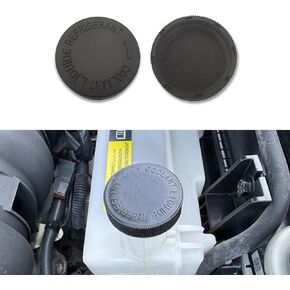 قطعتان من غطاء خزان سائل التبريد، غطاء خزان مياه مبرد المحرك، 21712-79900، غطاء خزان خزان تدفق سائل التبريد، أجزاء السيارة المتوافقة مع نيسان (أسود) in Kuwait