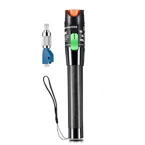 VFL Fiber Optic 50mW Fiber Visual Fault Locator نطاق 50Km مع محول FC إلى LC، كابل الشبكة أدوات كابل الألياف الضوئية مجموعة أدوات اختبار لواجهة LC/FC/SC/ST