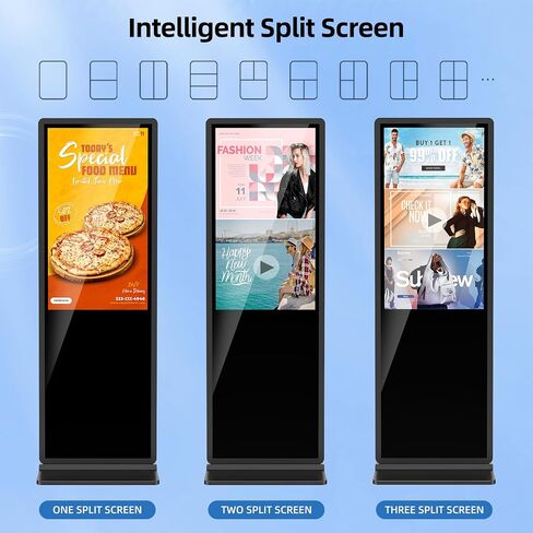 شاشة عرض رقمية لا تعمل باللمس، لوحة عرض رقمية مقاس 43 بوصة مع مدخل HDMI، توصيل وتشغيل USB، شاشة مقسمة، تشغيل/إيقاف تشغيل مجدول للبيع بالتجزئة، المركز التجاري، مكتب الاستقبال، الإعلان in Kuwait