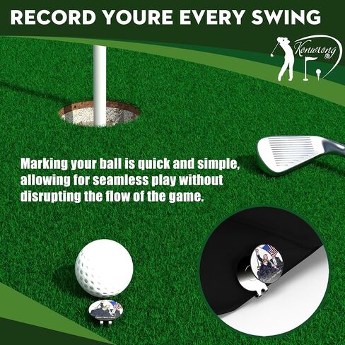 Putting Green Golf Ball Marker Magnetic Hat Clip Funny | Cool Golf Accessories Golf Gadgets for Men and Women Unique | Personalized Golf Gag Gifts for Golfers Golf Lovers in Kuwait