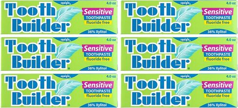 Squigle Tooth Builder SLS Free Toothpaste (Stops Tooth Sensitivity) Prevents Canker Sores, Cavities, Perioral Dermatitis, Bad Breath, Chapped Lips - 2 Pack in Kuwait