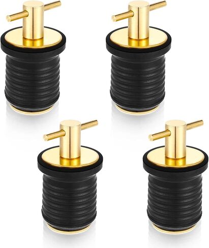Amyhill 4 قطعة قارب التوصيل T مقبض قارب قابس التصريف الصلب مقبض قارب استنزاف تويست التوصيل مركبة بحرية المكونات المطاطية الملحقات in Kuwait