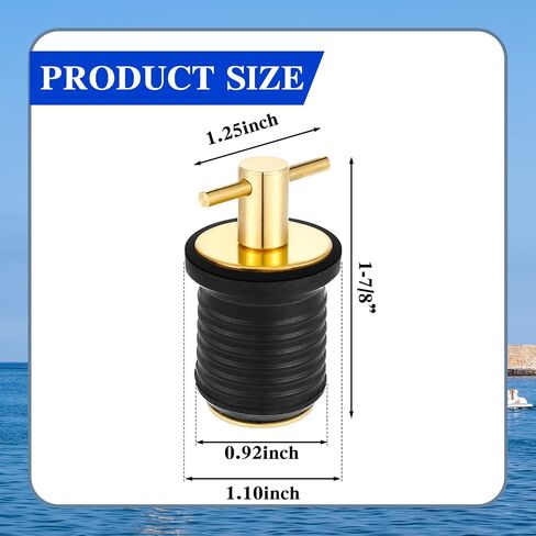 Amyhill 4 قطعة قارب التوصيل T مقبض قارب قابس التصريف الصلب مقبض قارب استنزاف تويست التوصيل مركبة بحرية المكونات المطاطية الملحقات in Kuwait