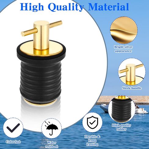 Amyhill 4 قطعة قارب التوصيل T مقبض قارب قابس التصريف الصلب مقبض قارب استنزاف تويست التوصيل مركبة بحرية المكونات المطاطية الملحقات in Kuwait