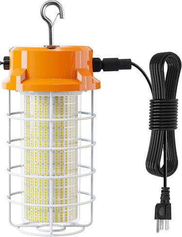 80W LED ضوء العمل المؤقت 12000Lm 5000K أضواء البناء LED ضوء العمل IP67 الغبار مقاوم للماء أضواء محمولة مع خطاف حماية من الفولاذ المقاوم للصدأ لمين رصيف موقع العمل المرآب مصنع الإضاءة in Kuwait