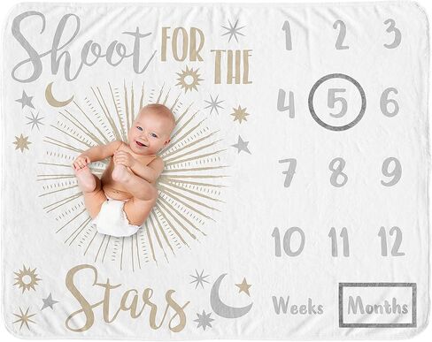 Sweet Jojo Designs Boho Rainbow Girl Milestone Blanket Monthly Newborn First Year Growth Mat Baby Shower Memory Keepsake - Blush Pink Dusty Rose Gold Yellow Mauve Taupe Beige Tan Bohemian Celestial in Kuwait