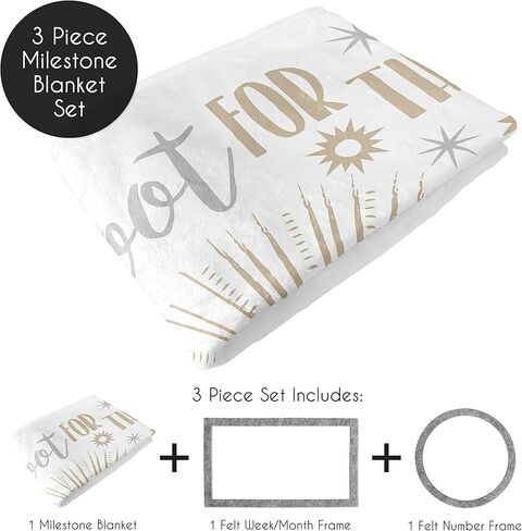 Sweet Jojo Designs Boho Rainbow Girl Milestone Blanket Monthly Newborn First Year Growth Mat Baby Shower Memory Keepsake - Blush Pink Dusty Rose Gold Yellow Mauve Taupe Beige Tan Bohemian Celestial in Kuwait