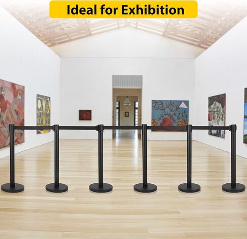 8 عبوات من دعامات التحكم في الحشود، حواجز قاعدة صلبة شديدة التحمل مع أحزمة قابلة للسحب بطول 6.6 قدم، وفواصل خطية سوداء للمناطق ذات حركة المرور العالية والتحكم في الأحداث in Kuwait