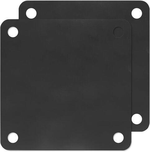 Rocaris 1 قطعة 8 × 8 × 5/16 بوصة لوح فولاذي A36 ملفوف على الساخن، لوحة قاعدة فولاذية مع 4 فتحات لوحة مربعة معدنية لألواح البناء، دعم الهيكل، مربع قابل للحام وصناعي in Kuwait