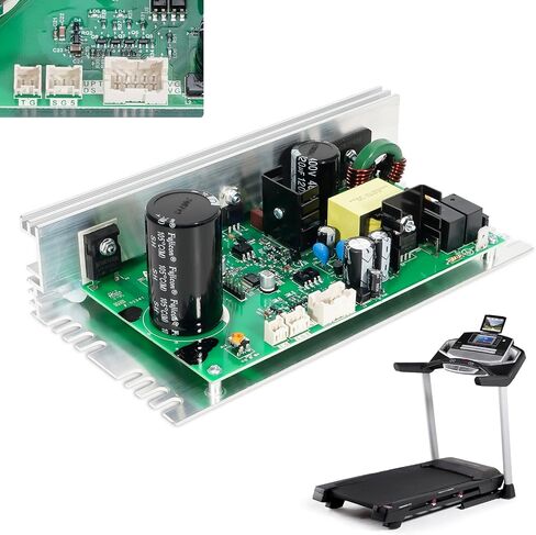 MC1648DLS 386763 Treadmill Control Board Motherboard(Black Sockets), 8 Pins Old Model 50w Treadmill Motor Controller Fit for Icon Proform Treadmill, Replace ZC0549 391855 in Kuwait