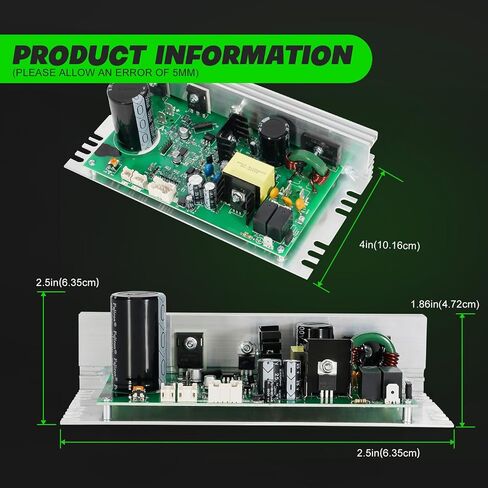 MC1648DLS 386763 Treadmill Control Board Motherboard(Black Sockets), 8 Pins Old Model 50w Treadmill Motor Controller Fit for Icon Proform Treadmill, Replace ZC0549 391855 in Kuwait