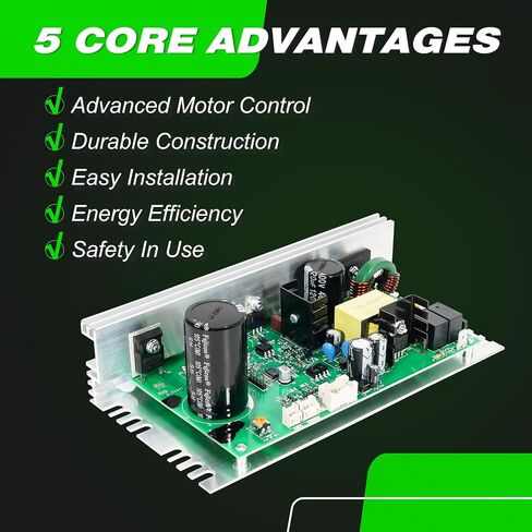 MC1648DLS 386763 Treadmill Control Board Motherboard(Black Sockets), 8 Pins Old Model 50w Treadmill Motor Controller Fit for Icon Proform Treadmill, Replace ZC0549 391855 in Kuwait