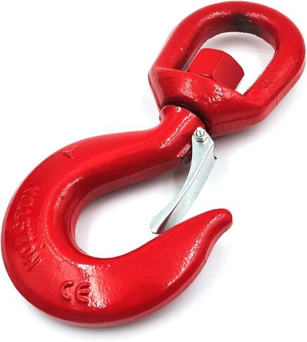 3 Tons Lifting Swivel Hook with Safety Latch 3/4'' and 6600 lbs Load Capacity, Heavy Duty Swivel Lifting Hook for Lifting in Kuwait