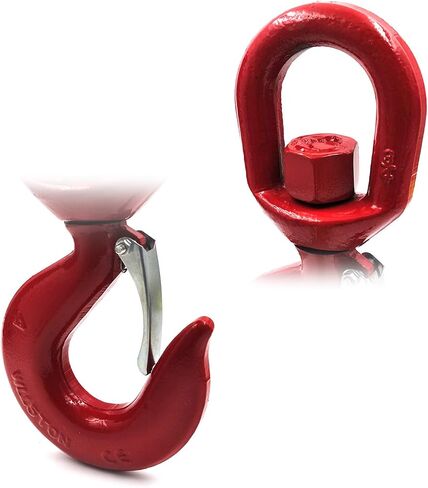 3 Tons Lifting Swivel Hook with Safety Latch 3/4'' and 6600 lbs Load Capacity, Heavy Duty Swivel Lifting Hook for Lifting in Kuwait