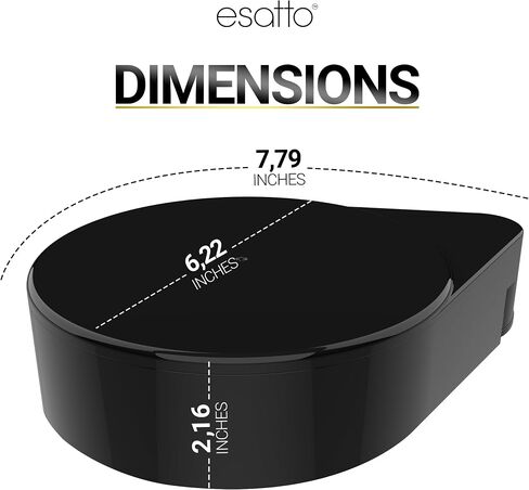 Esatto Glass Salt Rimmer 3 Tier for Margarita Tray and Cocktail, Black with 2 Extra Sponge’s + 3 Pourers – Apply Salt, Sugar, and Lime Juice for Better Drinks and Efficient Drink Preparation in Kuwait