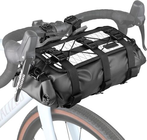 Rhinowalk Bike Handlebar Bag Waterproof Bicycle Front Tube Bag Lightweight Roll Bag 8L~13L with Shoulder Strap for Mountain Road Bike Cycling Commute Ride Accessories in Kuwait