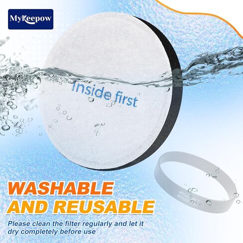حزام مكنسة MyKEEPOW E0205 متوافق مع مكنسة كهربائية خفيفة الوزن Eureka PowerSpeed ​​NEU180، NEU181، NEU182، NEU182A، NEU182B، NEU186، NEU188، NEU192 (5 عبوات) in Kuwait