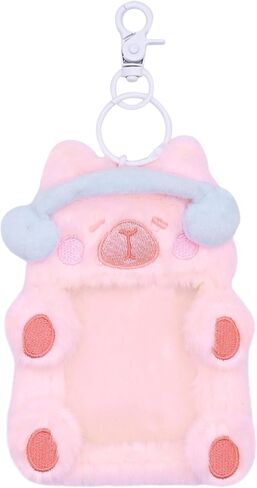 حامل بطاقات الصور الفخمة على شكل سلسلة مفاتيح للنساء والفتيات، غطاء حماية للزينة المعلقة لبطاقات هوية الحافلة، الوحوش الصغيرة in Kuwait