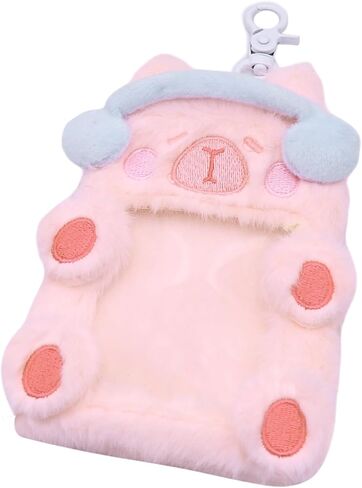 حامل بطاقات الصور الفخمة على شكل سلسلة مفاتيح للنساء والفتيات، غطاء حماية للزينة المعلقة لبطاقات هوية الحافلة، الوحوش الصغيرة in Kuwait