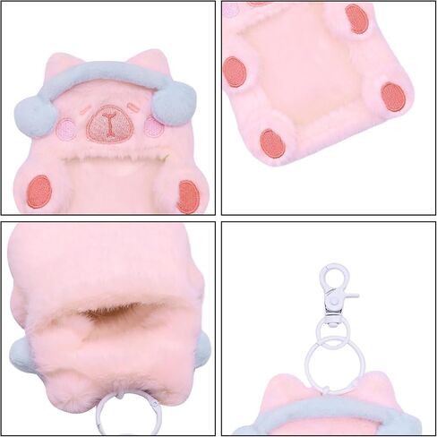 حامل بطاقات الصور الفخمة على شكل سلسلة مفاتيح للنساء والفتيات، غطاء حماية للزينة المعلقة لبطاقات هوية الحافلة، الوحوش الصغيرة in Kuwait