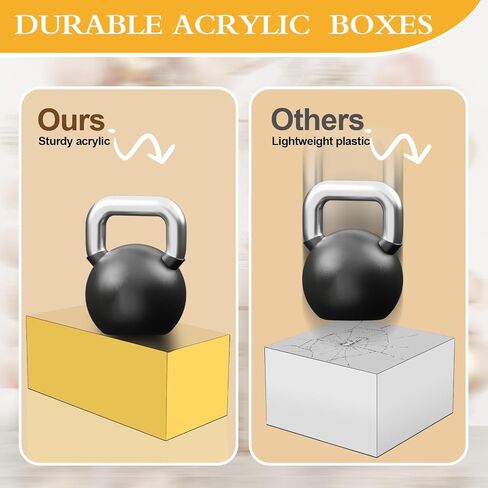 Acrylic Food Display Risers, Gold Risers Boxes 3Pcs Rectangular Buffet Risers Display Stand Shelf for Catering Dessert Buffet Table, Parties, Weddings, Collectibles Shoes Display (3Pcs) in Saudi Arabia