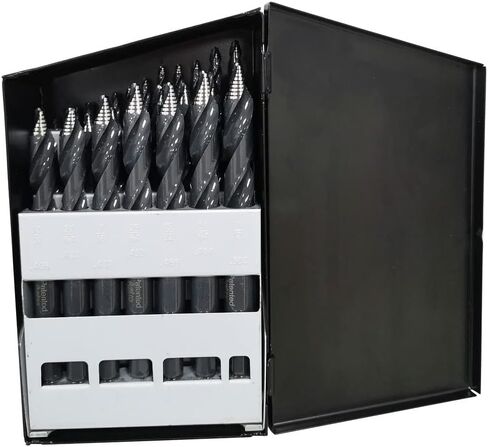 Astro Tools TS21 Onyx 21pc TurboStep HSS Mechanics Length 1/16" - 3/8" Drill Bit Set in Saudi Arabia