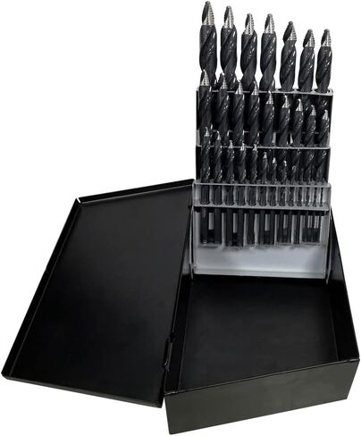 Astro Tools TS21 Onyx 21pc TurboStep HSS Mechanics Length 1/16" - 3/8" Drill Bit Set in Saudi Arabia