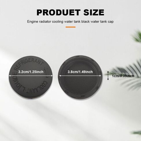 قطعتان من غطاء خزان سائل التبريد، غطاء خزان مياه مبرد المحرك، 21712-79900، غطاء خزان خزان تدفق سائل التبريد، أجزاء السيارة المتوافقة مع نيسان (أسود) in Kuwait