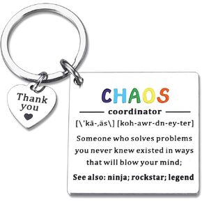 Chaos Coordinator Gifts for Women, Thank You Gifts for Boss Coworker Manager Teacher Nurse Boss Lady Employee Mom, Birthday Work Anniversary Boss Day Gifts Coworker Leaving Promotion Gifts for Women
