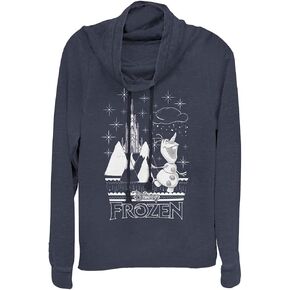 Disney Olaf Frozen Women's Long Sleeve Cowl Neck Pullover