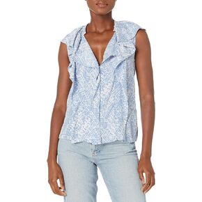 Joie Womens Women's Raquel Top in Porcelain and English Manor