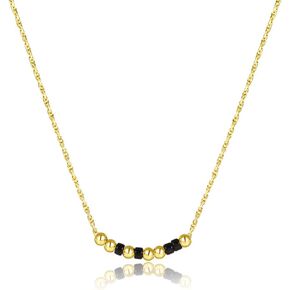INENIMARTJ Morse Code Necklaces for Women Girls 18k Gold Plated Barque Chain Necklace Morse Code Jewelry Inspirational Gift for Her