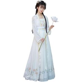 فستان نسائي مطرز تقليدي Hanfu Duijin Qiyao Ruqun زي الجنية الصينية القديمة