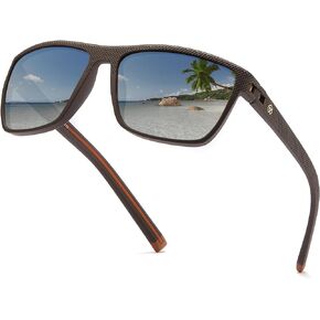 Polarized Sunglasses for Men UV400 Protection - Premium TR90 Frame Lightweight Fashion Shades for Fishing Driving