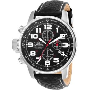 Invicta Men's I-Force Left Handed Quartz Watch with Leather Strap, Black (Model: 2770) in Saudi Arabia