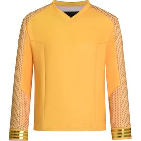 Mens Strange New Worlds Cosplay Costume Captain Pike Uniform Jacket Shirt