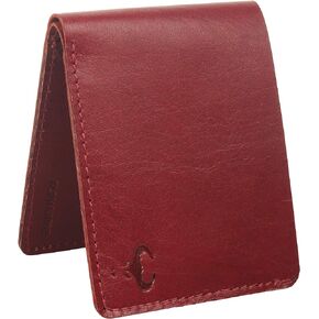ALPHAHIDE Men’s Stylish, Classic & Minimalist Leather Wallet with Safe RFID Blocking & Bifold Design, Featured with Front Pocket, Compact Wallet for Everyday Use (Brown)