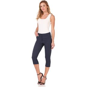Rekucci Women's Super Stretchable Slim Fit Capri
