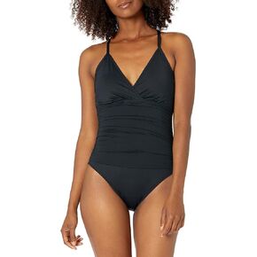 La Blanca Women's Standard Island Goddess Underwire Double Strappy Back One Piece Swimsuit